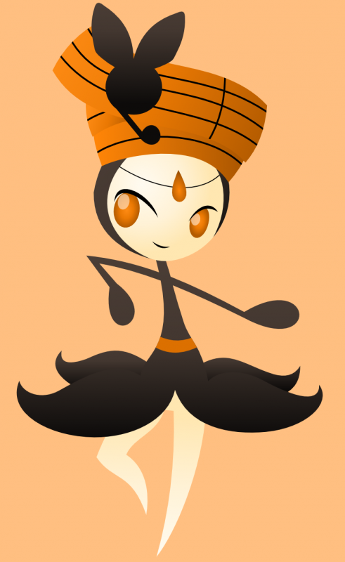 Meloetta - Cartoon Clipart (491x800), Png Download