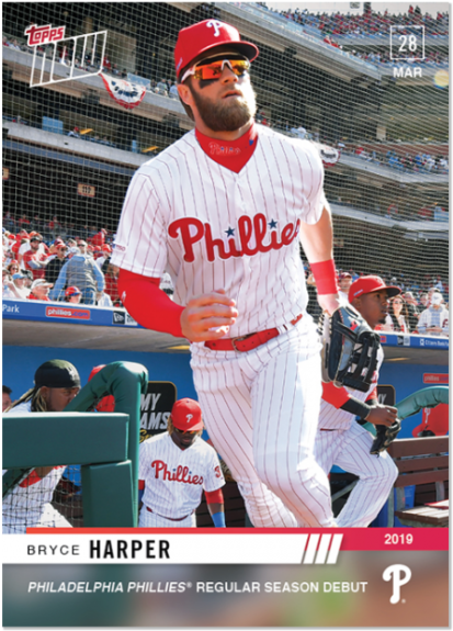 2019 Topps Now 13 Bryce Harper Philadelphia Phillies - Bryce Harper Philly Phanatic Cleats Clipart (640x640), Png Download