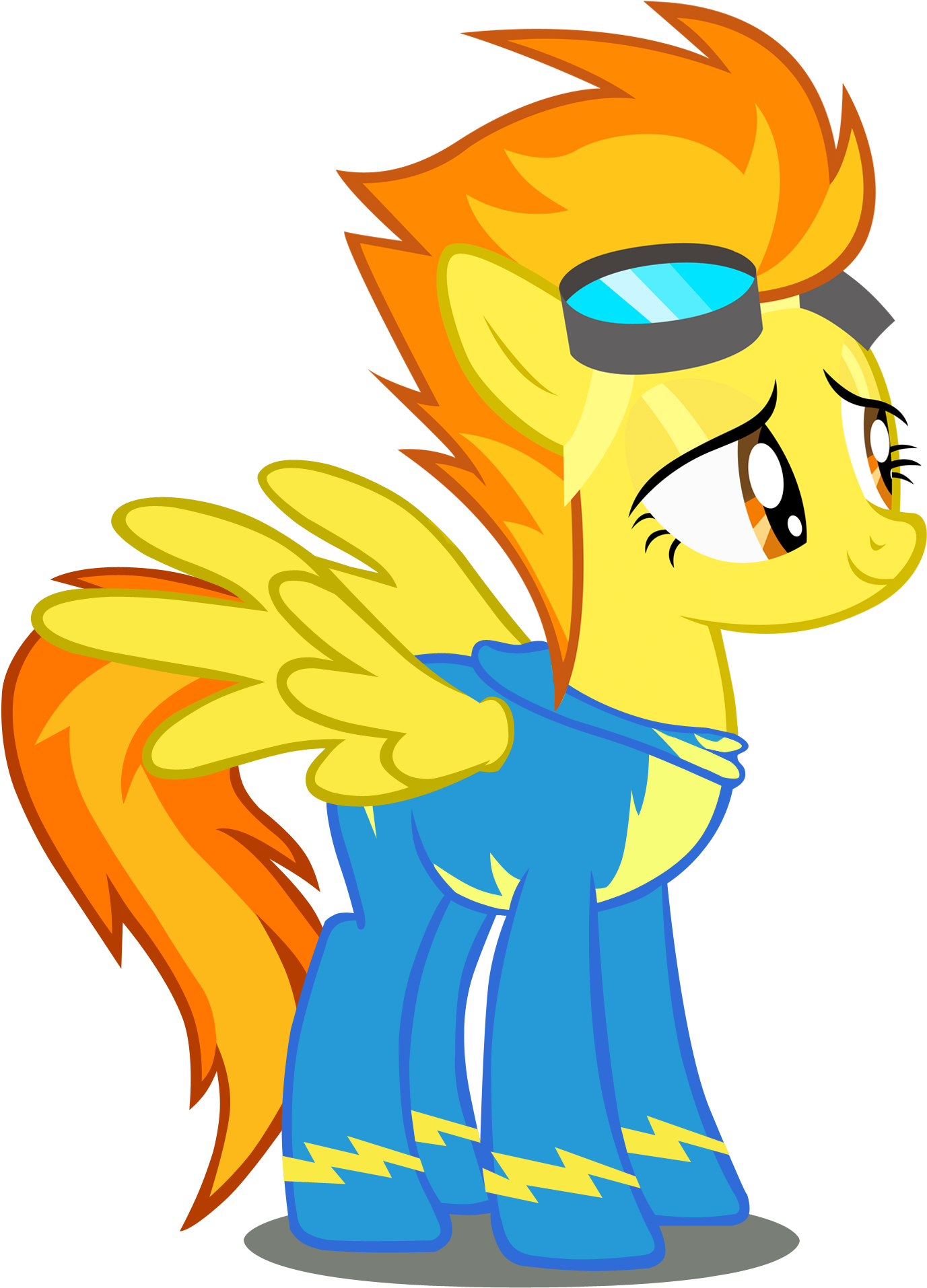 The Rolling For Kf Is Closed Congrats To Notevenmyfinalform - My Little Pony Wonderbolts Spitfire Clipart (1377x1914), Png Download