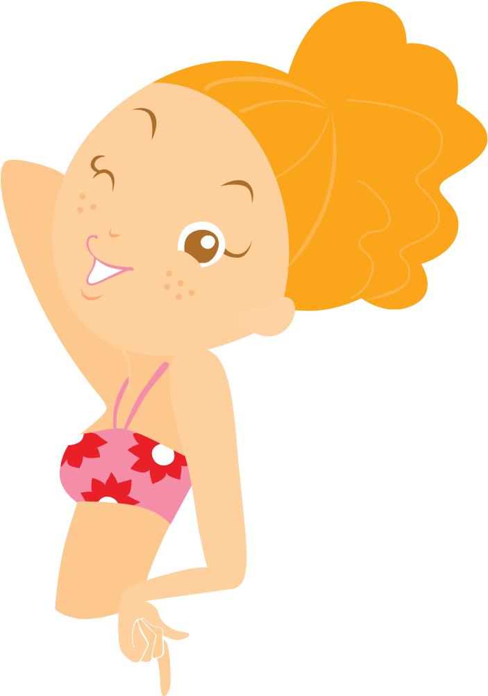 Beach Girl Flirt Icon - Icon Girl Happy Clipart (1024x1024), Png Download