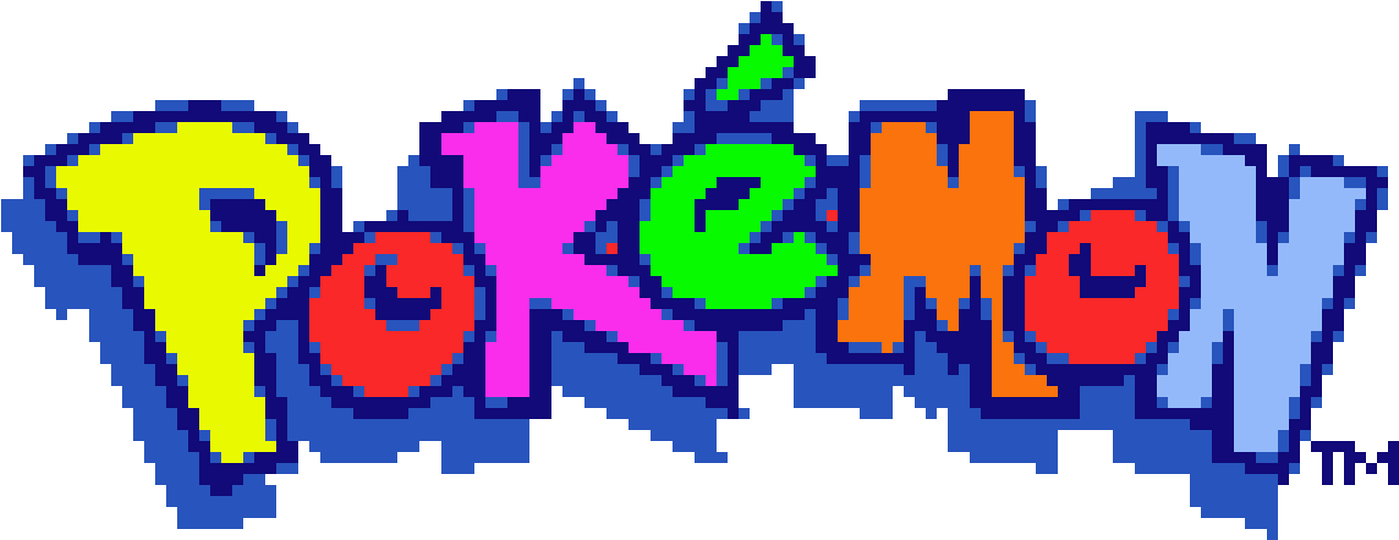 Pokemon Logo Rainbow - Pokemon Blue Game Boy Clipart (1600x670), Png Download