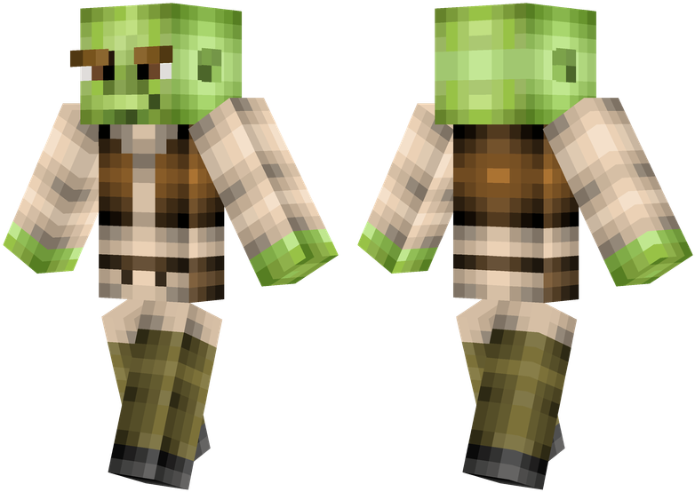 Shrek - Shrek Minecraft Skin Pocket Edition Clipart (804x576), Png Download