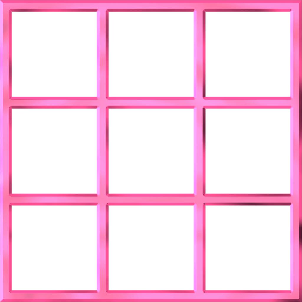 Tools And Parts - Pink Png Window Frame Clipart (1024x1024), Png Download