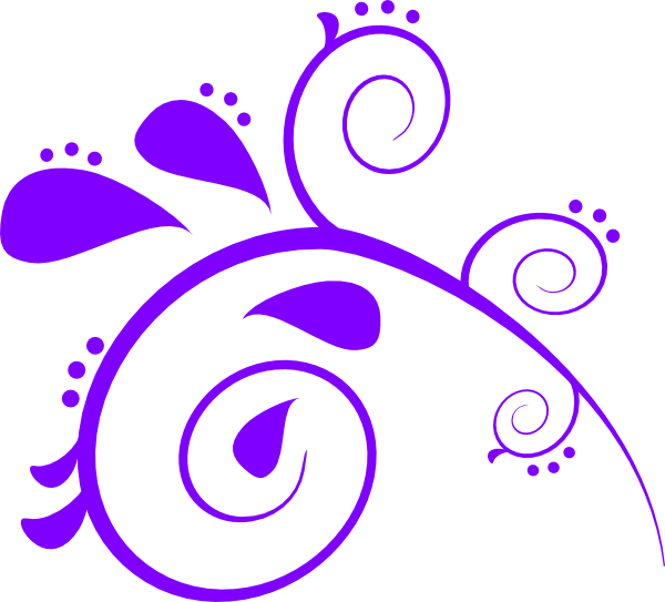 Purple Swirl Png - Purple Swirls Transparent Background Clipart (600x543), Png Download