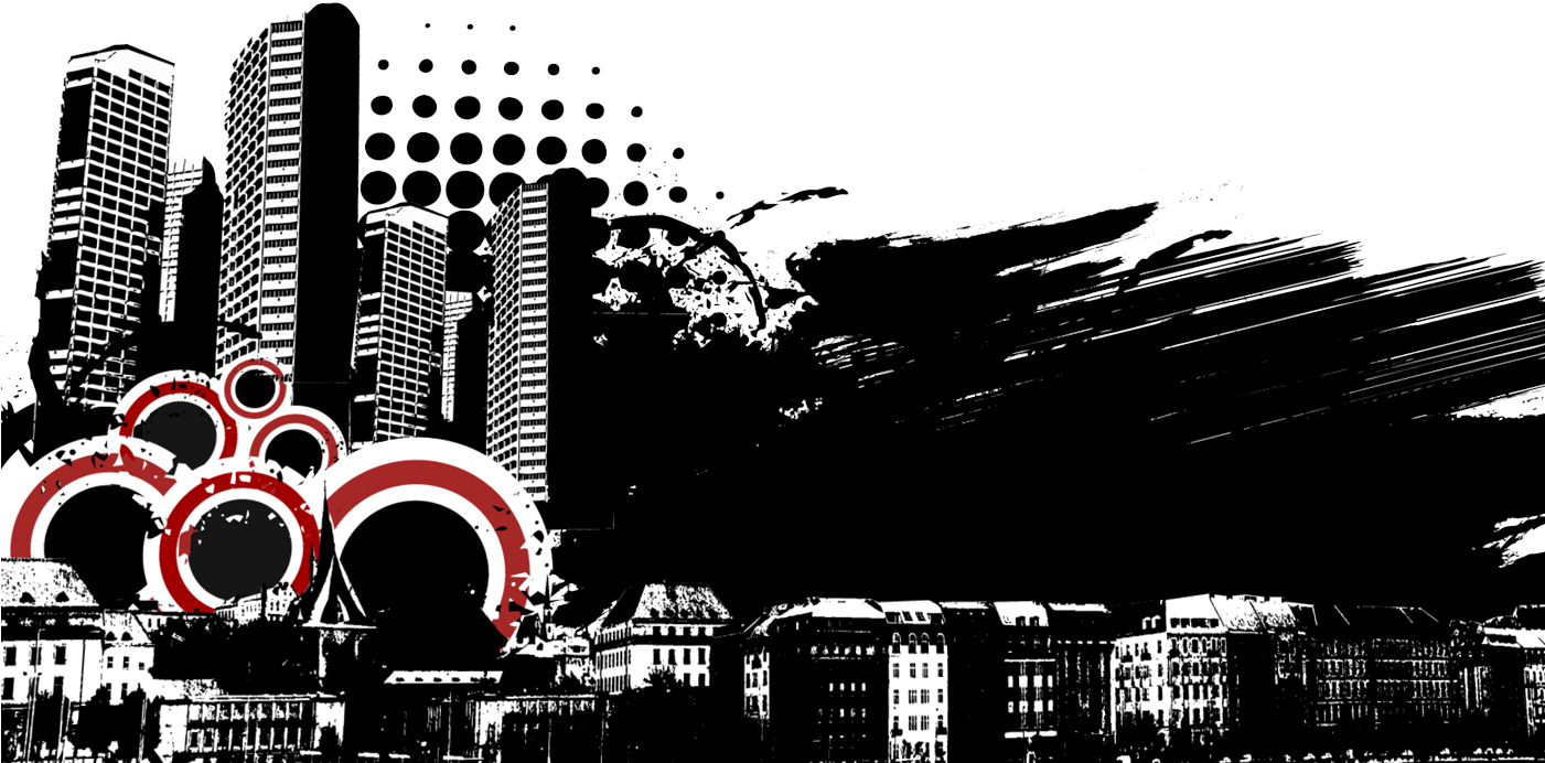 Grunge Urban Graphic - Illustration Clipart (1400x800), Png Download