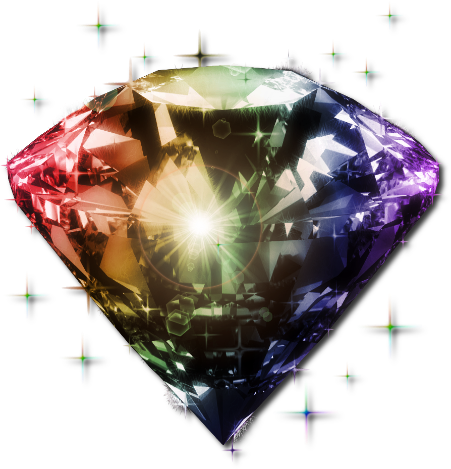 Desktop Backgrounds Rainbow Diamonds , Png Download Clipart (894x929), Png Download