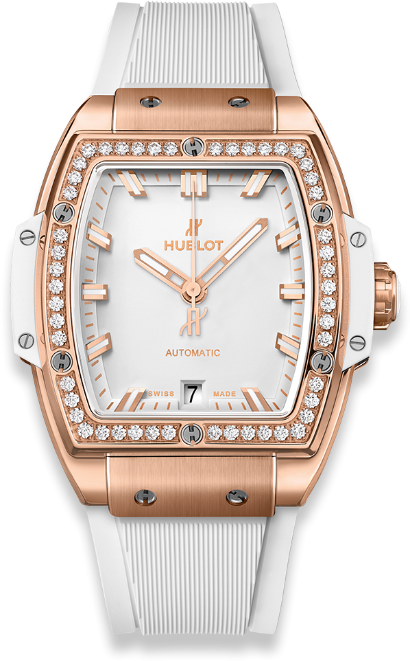 Spirit Of Big Bang King Gold White Diamonds - Spirit Of Big Bang 39mm Clipart (1000x1000), Png Download
