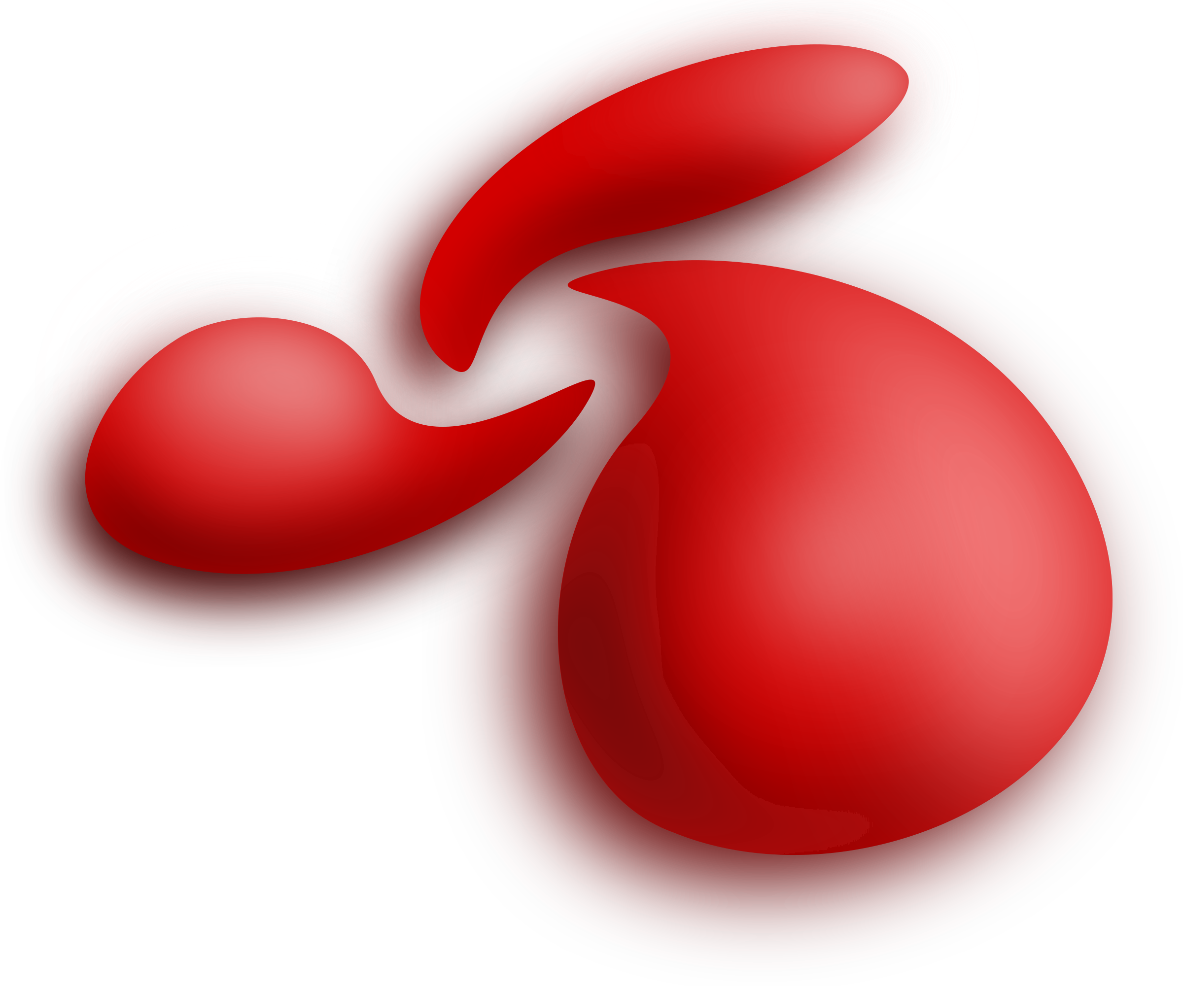 This Free Icons Png Design Of Three Red Drops Swirl Clipart (2400x2001), Png Download