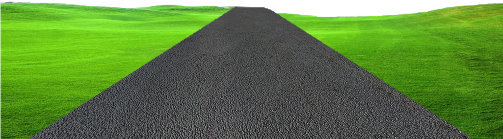 High Way - Road With Grass Png Clipart (1024x619), Png Download
