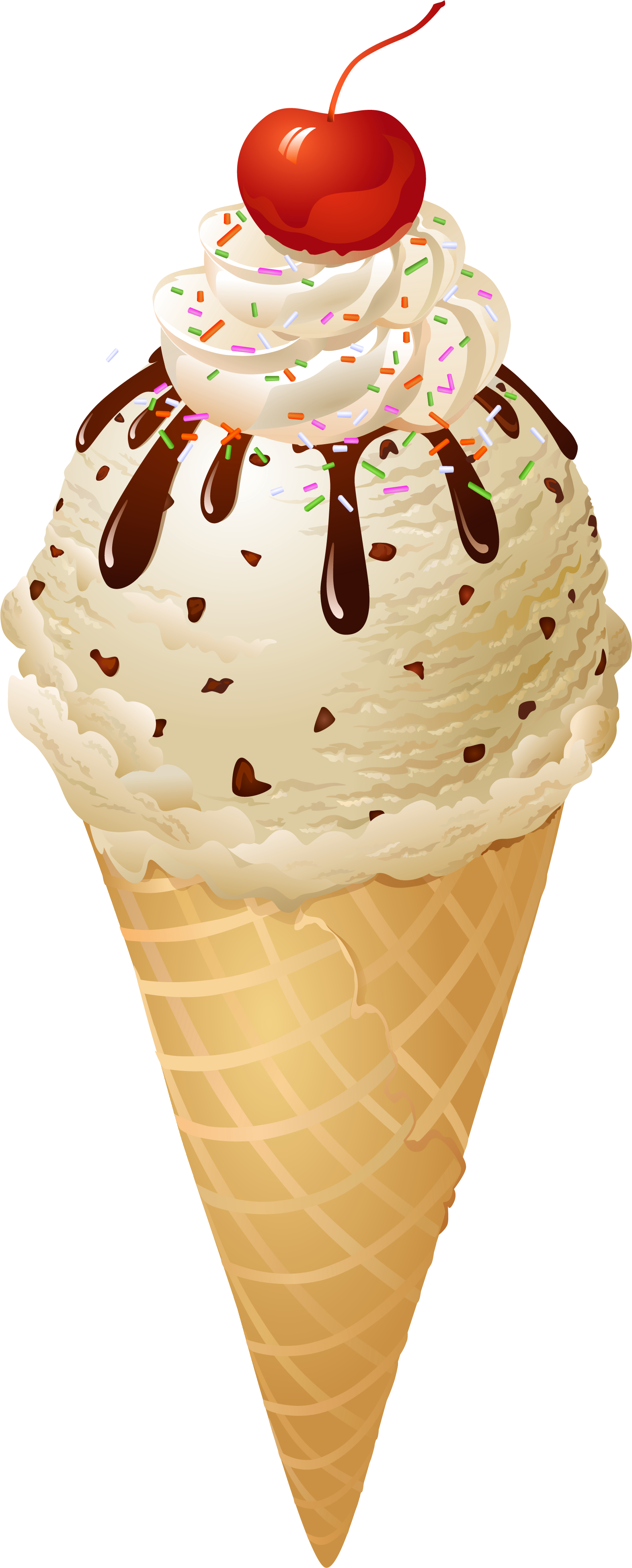 Ice Cream Png Image - Sorvete De Casquinha Desenho Png Clipart (1683x3977), Png Download