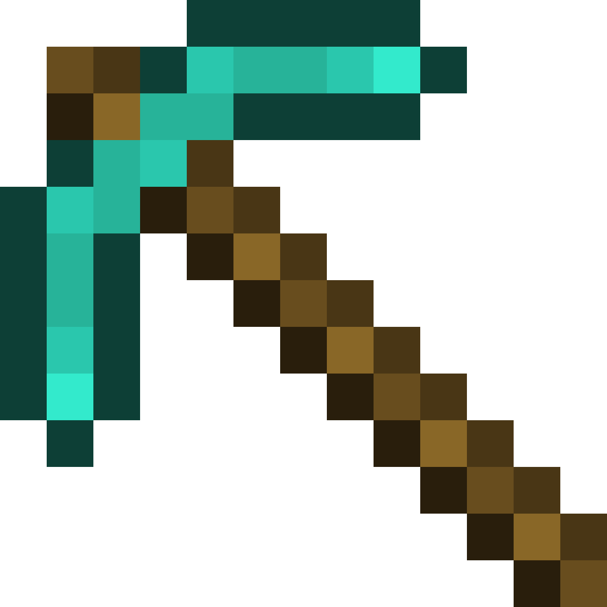 Minecraft Diamonds Png - Minecraft Diamond Pickaxe Clipart (1000x1000), Png Download