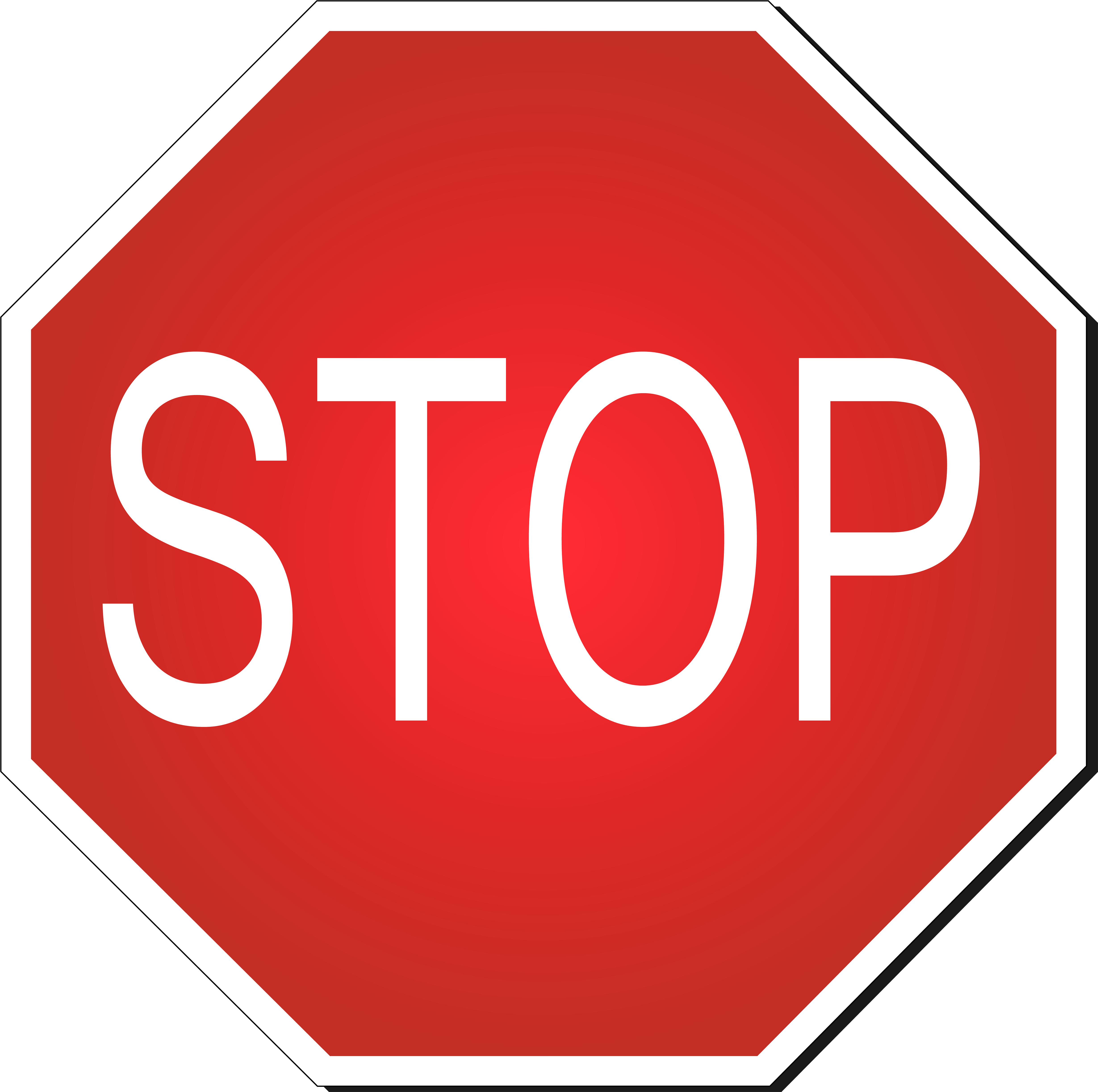 Stop Road Sign Png Clipart - Road Sign Stop Png Transparent Png (5000x4974), Png Download