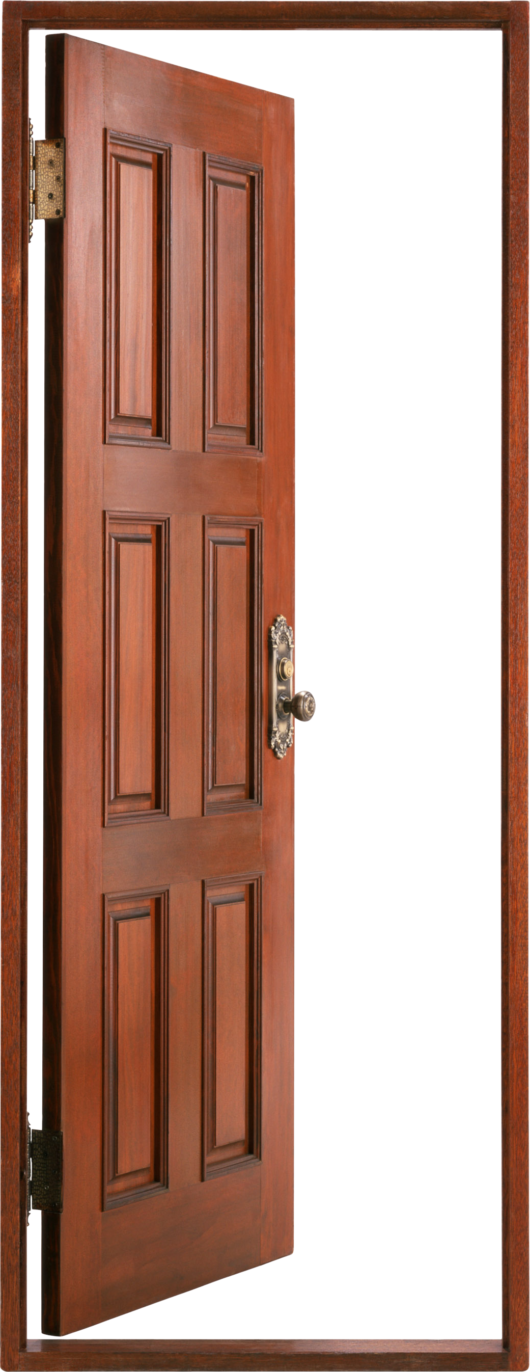 Dark Open Door Png - Open Wooden Door Png Clipart (1041x2693), Png Download