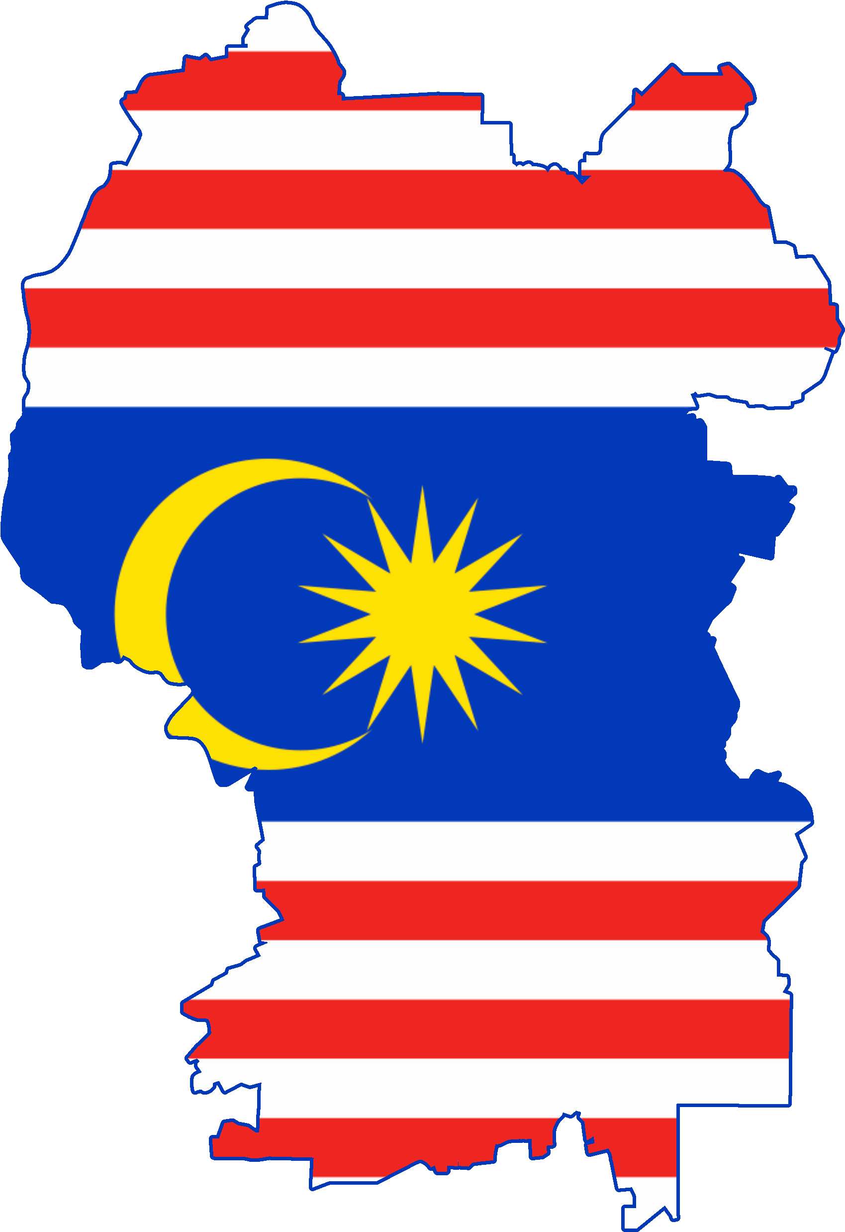 Malaysia Flag - Malaysia Flag Map Png Clipart (2000x2800), Png Download