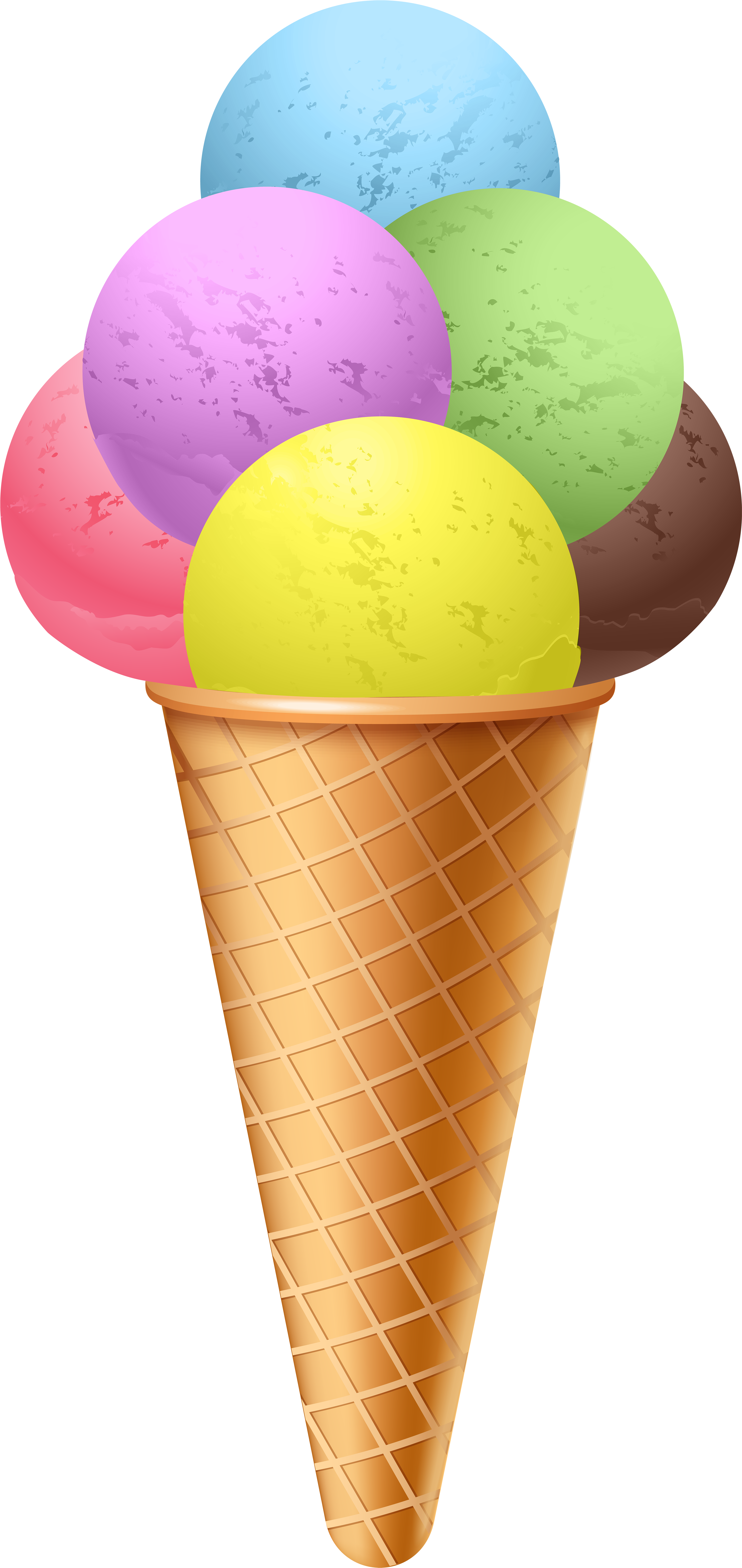 Ice Cream Cone Png Clipart (3808x8000), Png Download