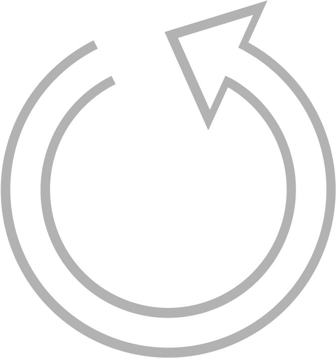 A30 Curvedarrow Gray - Circular Arrow White Png Clipart (697x725), Png Download