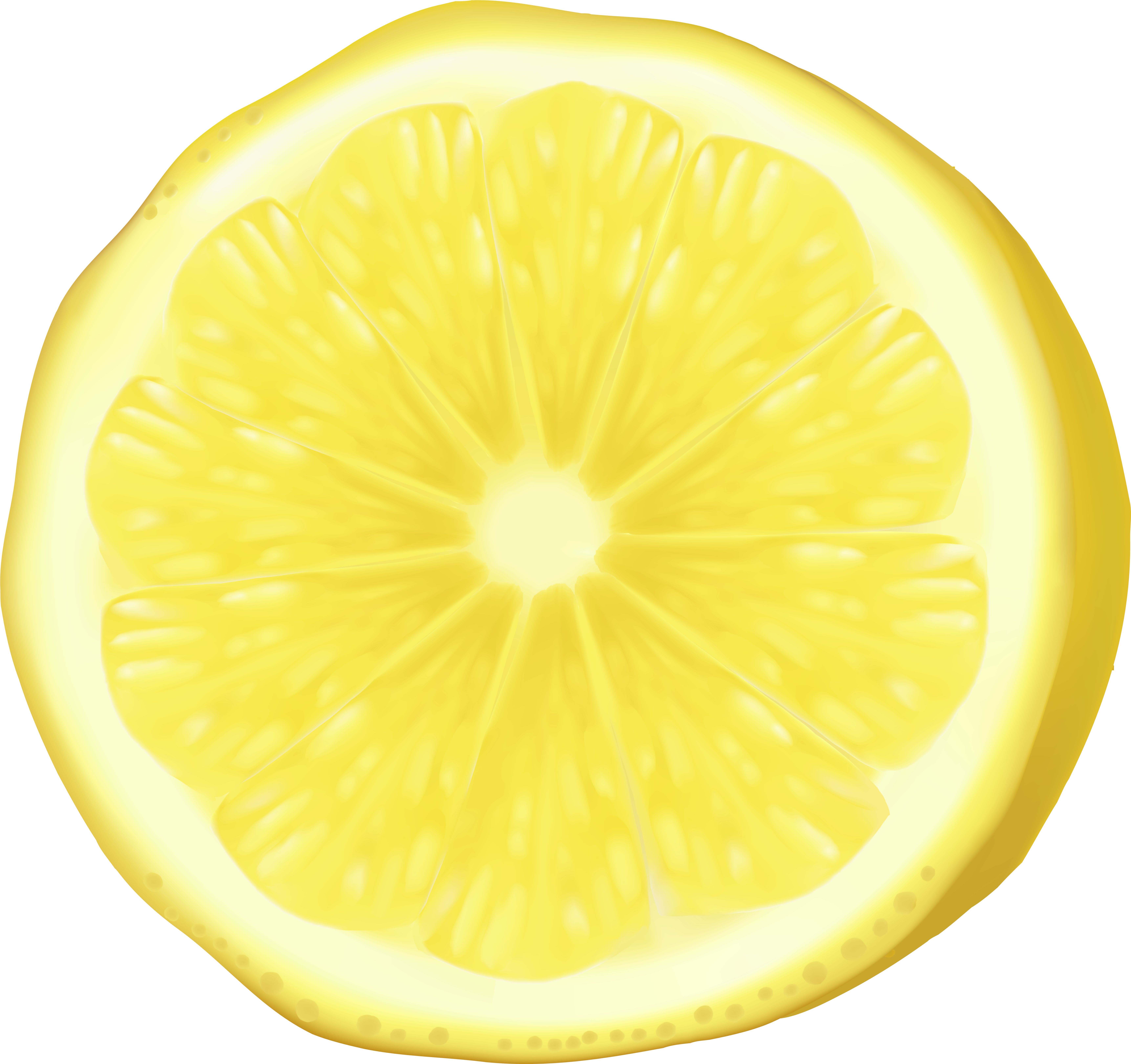 Sweet Lemon Clipart (7000x6591), Png Download