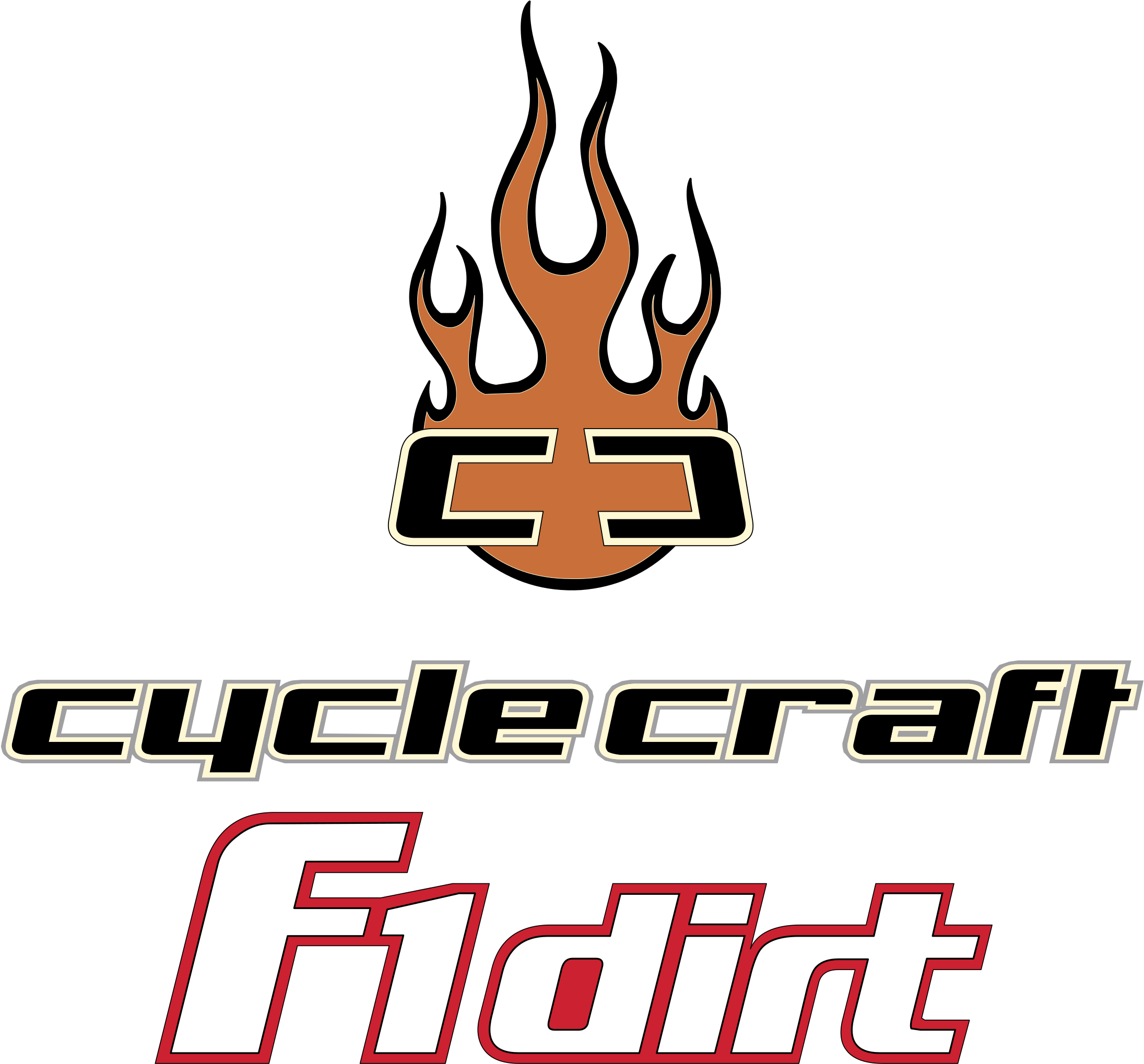 Cyclecraft F1 Dirt Logo Png Transparent , Png Download Clipart (2191x2038), Png Download