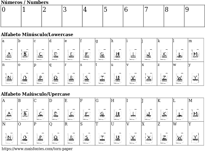 Font Details Torn Paper - Letra Fuente Vogue Clipart (689x640), Png Download