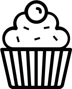 Graphic Transparent Stock Hyunjung Noh Voici Mon Design - Cupcakes Black And White Clipart Png (800x546), Png Download