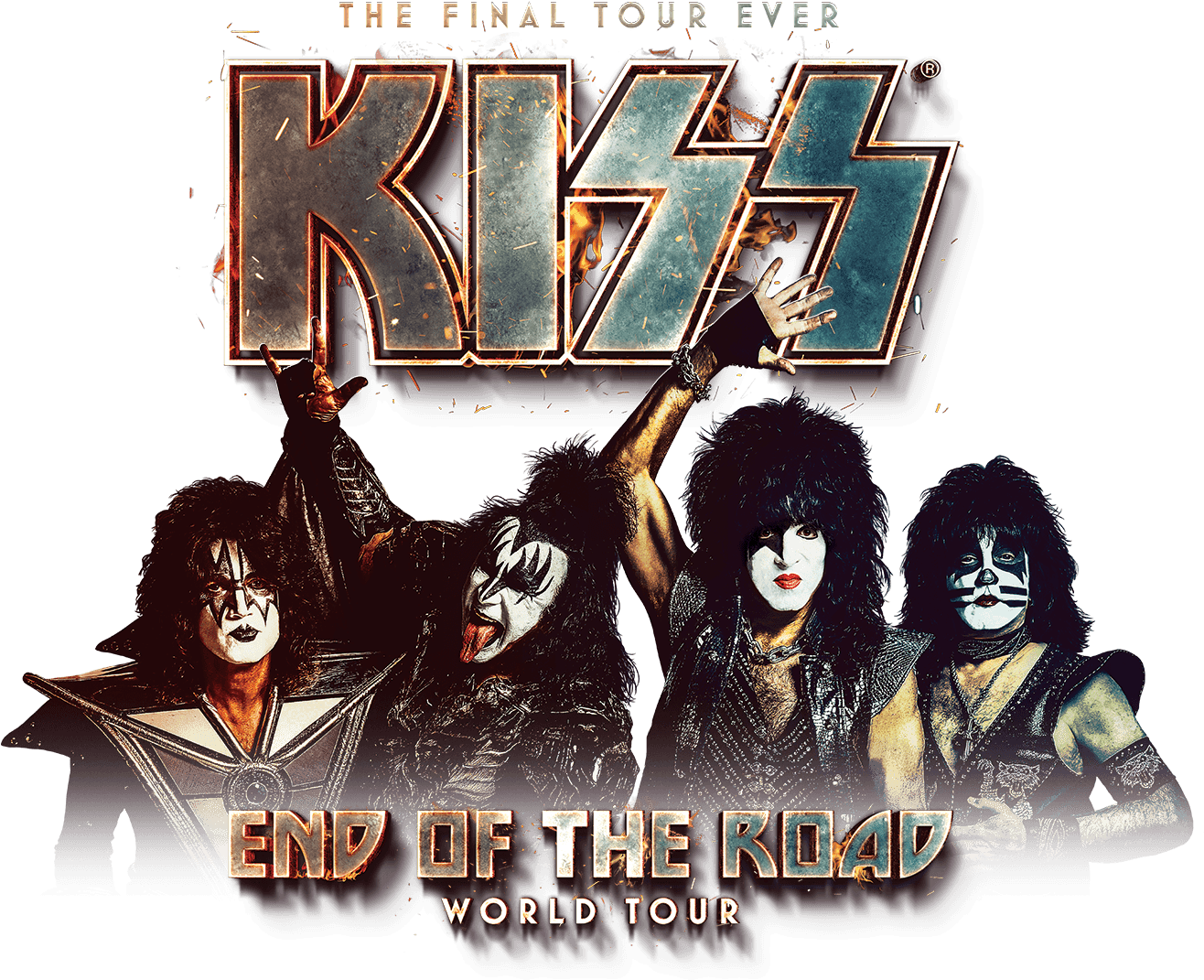 Kiss "end Of The Road" Tour Dates - Kiss End Of The Road Tour Clipart (1500x1140), Png Download