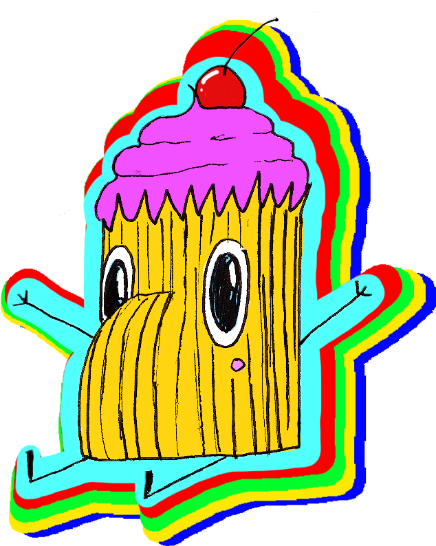 Joo Bun Neon1 Vag Turkey Cupcake Clipart (634x794), Png Download