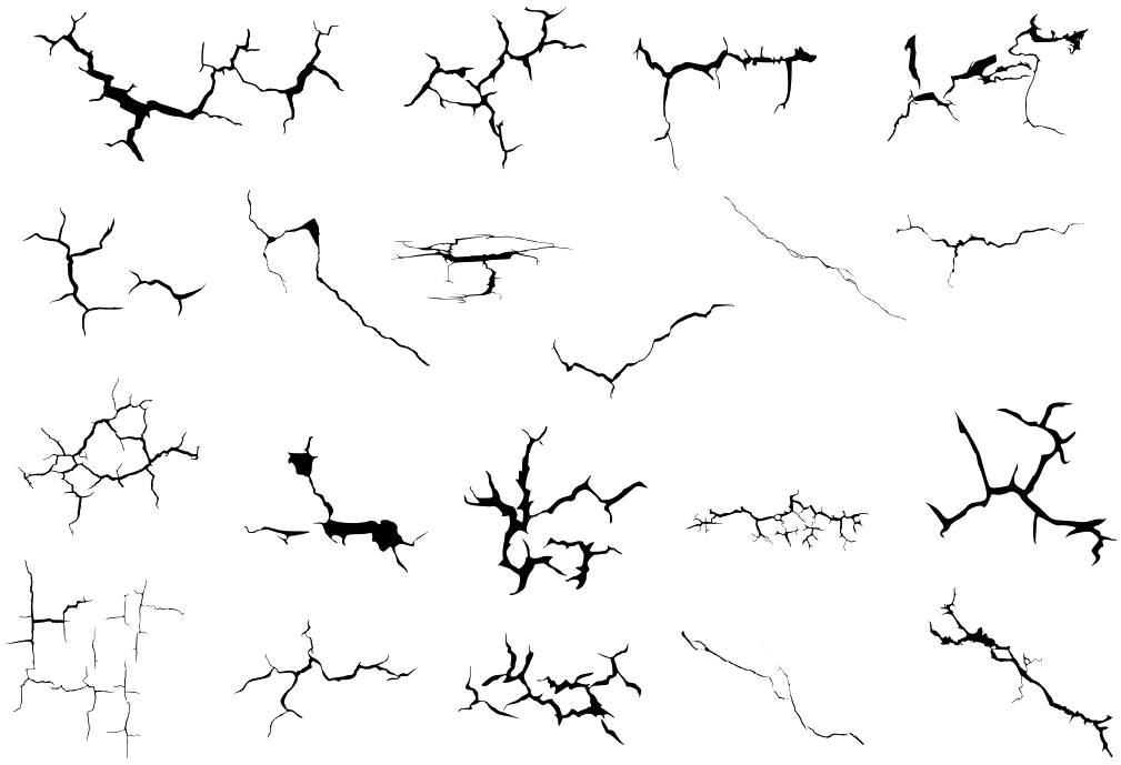 Crack Png Image - Drawing Clipart (1200x879), Png Download