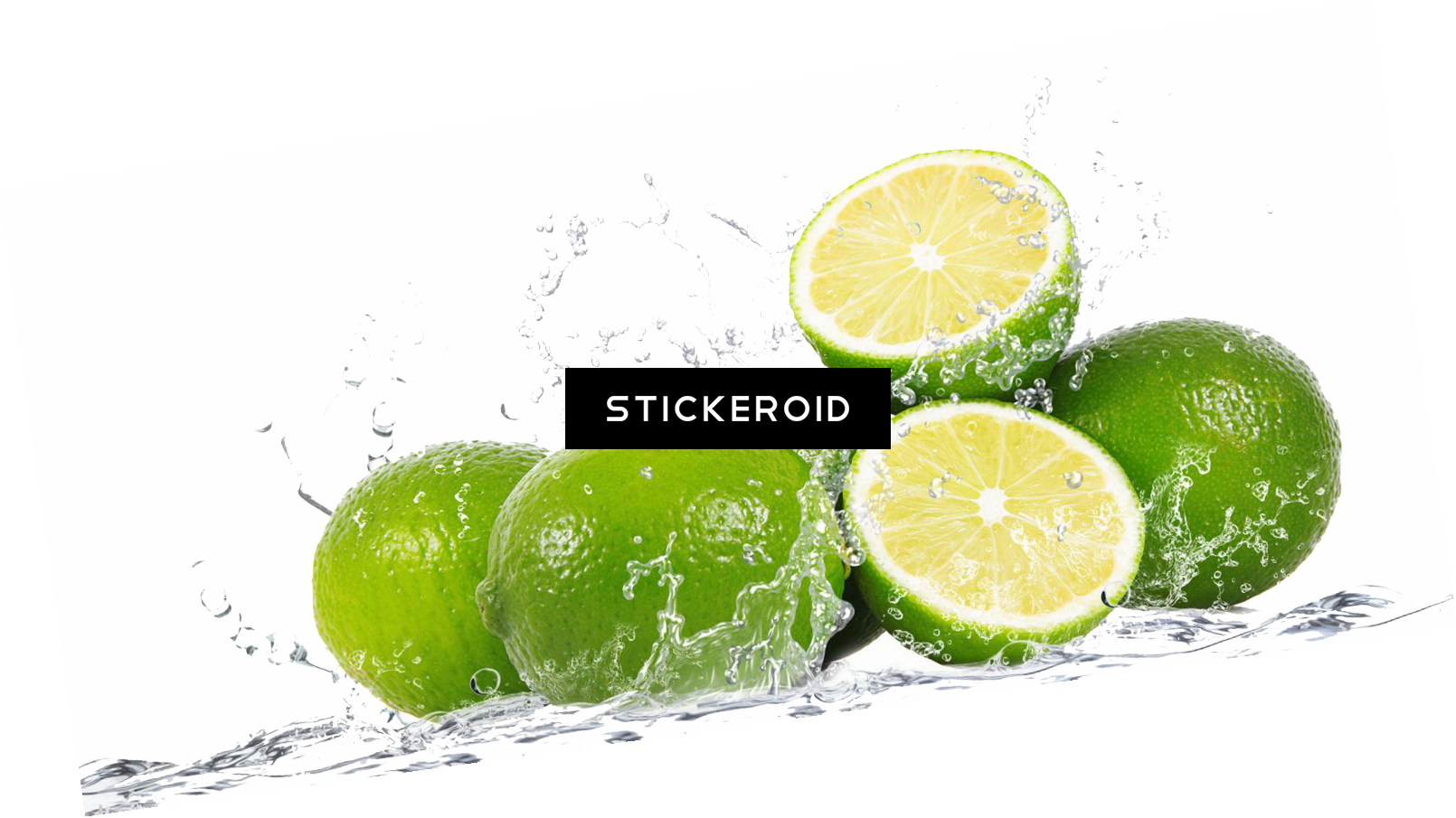 Lime Splash Lemon , Png Download Clipart (1610x905), Png Download