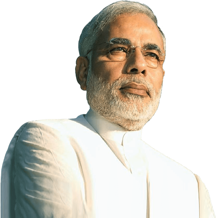 Narendra Modi White Sideview - Narendra Modi Png Clipart (728x733), Png Download