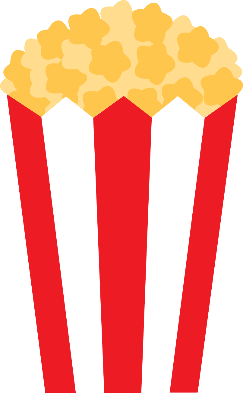 806 X 1301 3 - Popcorn Bag Clip Art - Png Download (806x1301), Png Download