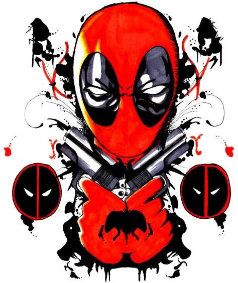 Deadpool Png Simple - Imagenes De Deadpool Png Clipart (531x600), Png Download