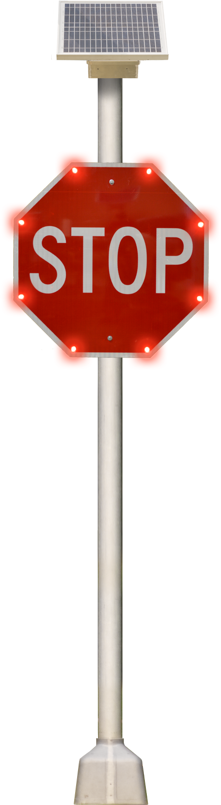 Sign Alert Pole - Stop Sign Clipart (543x1747), Png Download