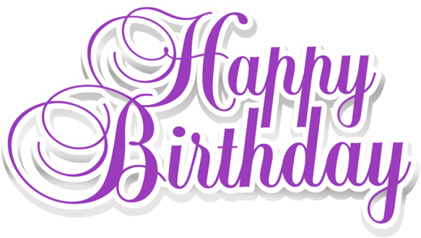 Free Png Download Transparent Happy Birthday Png Images - Transparent Happy Birthday Png Clipart (850x482), Png Download