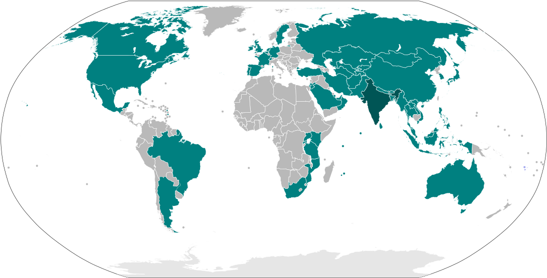 List Of International Prime Ministerial Trips Made - Countries In The World That Drive Clipart (1200x609), Png Download