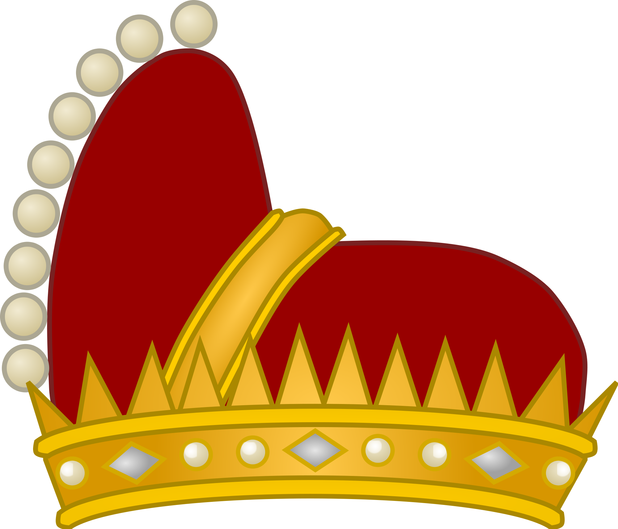 Open - Doge Crown Clipart (2000x1714), Png Download