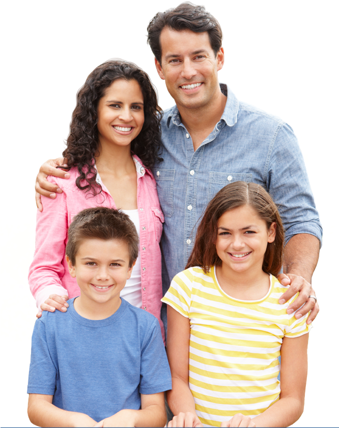 Free Local Delivery - Family With 2 Kids Clipart (665x848), Png Download