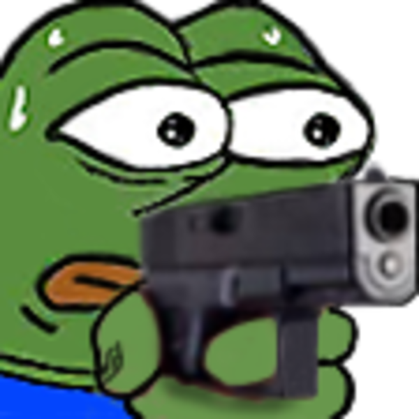 Pepe Gun - Monkagun Emote Clipart - Large Size Png Image ...