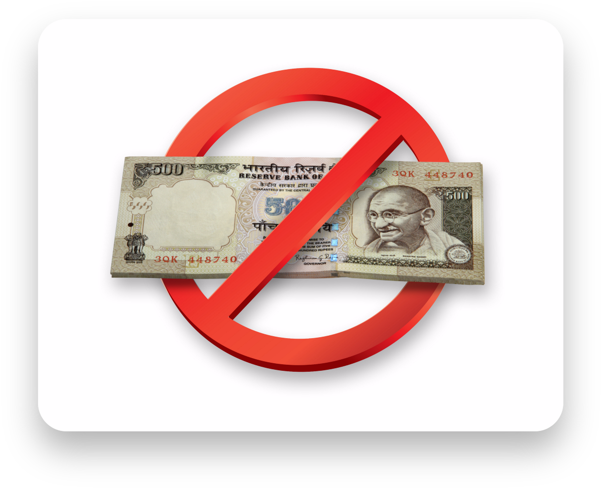 The Chaos Created By Prime Minister Narendra Modi's - Demonetization On Indian Rupees Clipart (1200x974), Png Download