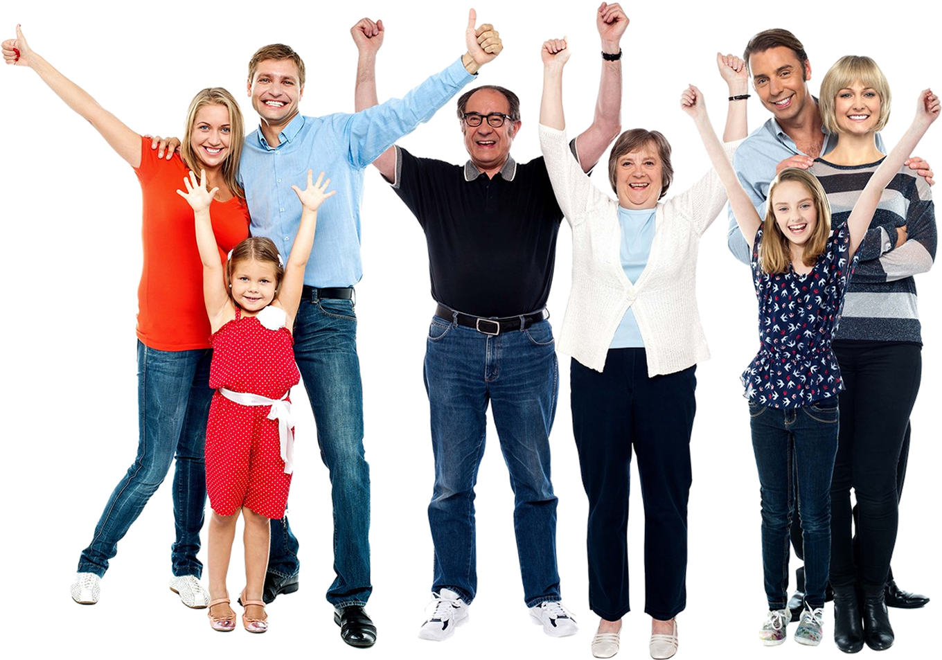 Image Is Not Available - Family Picture Whole Body Clipart (1409x954), Png Download