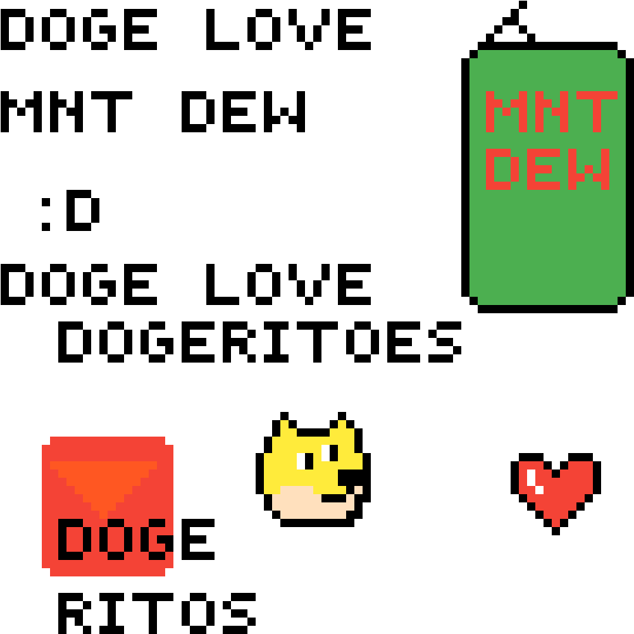 Doge Dogeritoes And Mnt Dew - Scheiß Montag Clipart (1200x1200), Png Download