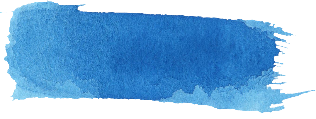 1078 X 406 42 - Paint Brush Png Blue Clipart (1078x406), Png Download