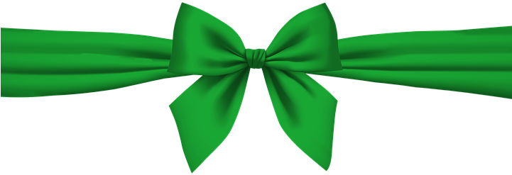 Green Bow Png Clipart (720x720), Png Download
