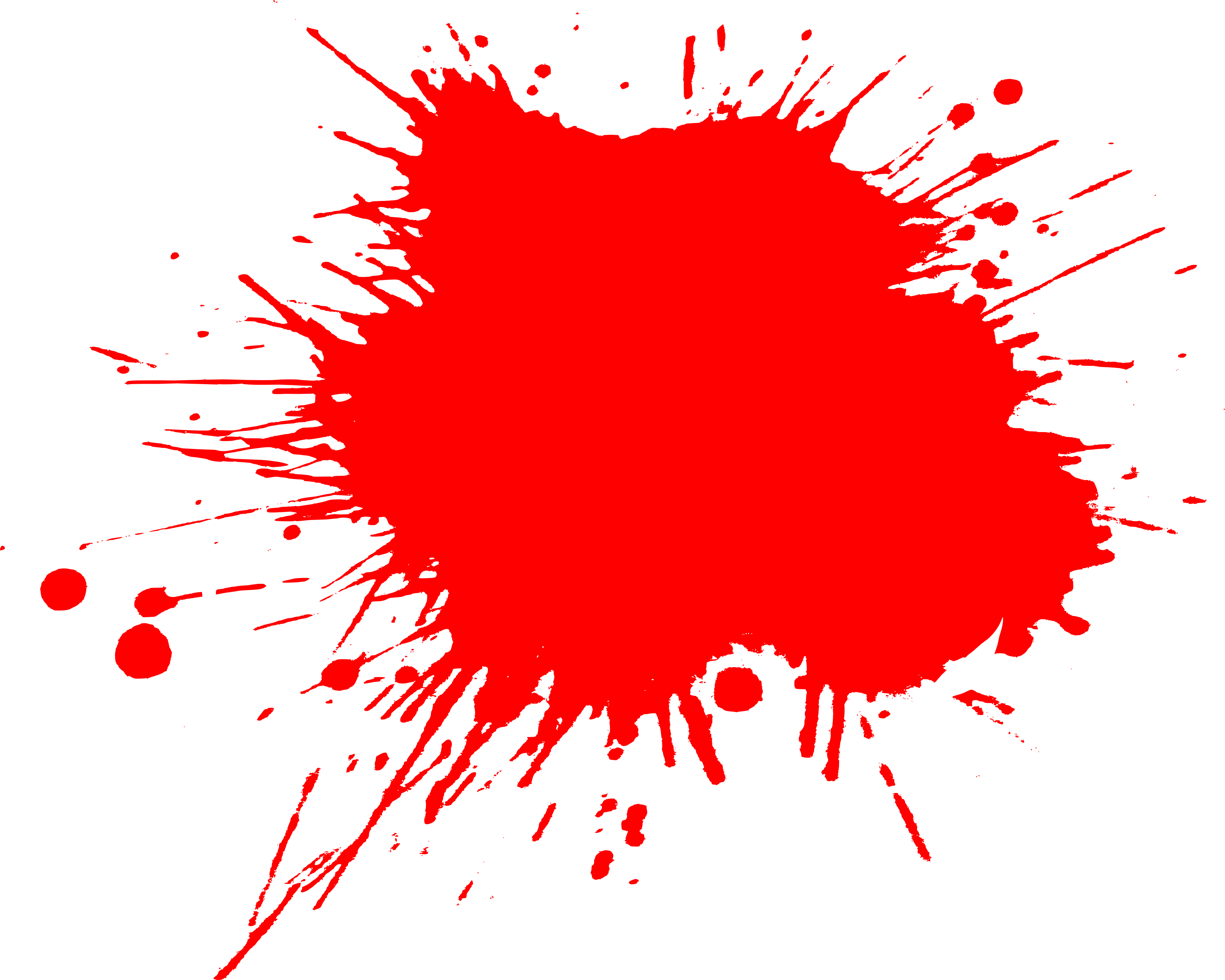 Svg Library Library Splash Transparent Red Paint - Marca De Pintura Roja Clipart (3161x2531), Png Download
