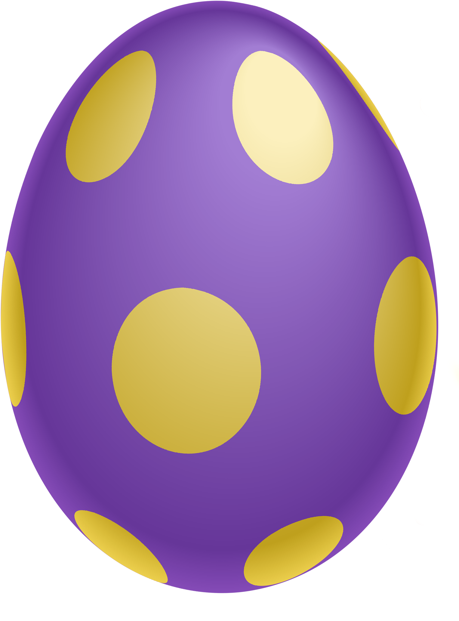 Purple Dotted Easter Egg Png Clipairt Picture - Printable Easter Eggs Clipart Transparent Png (1598x2143), Png Download