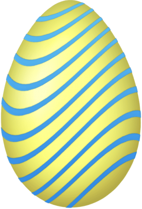 Free Png Download Yellow And Blue Easter Egg Png Images - Yellow And Blue Egg Clipart (480x702), Png Download