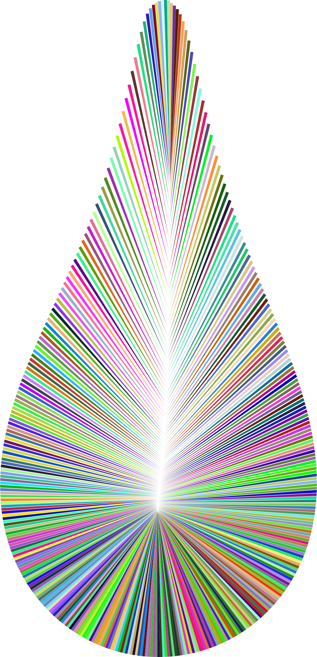 This Free Icons Png Design Of Technicolor Tear Drop Clipart (1070x2216), Png Download