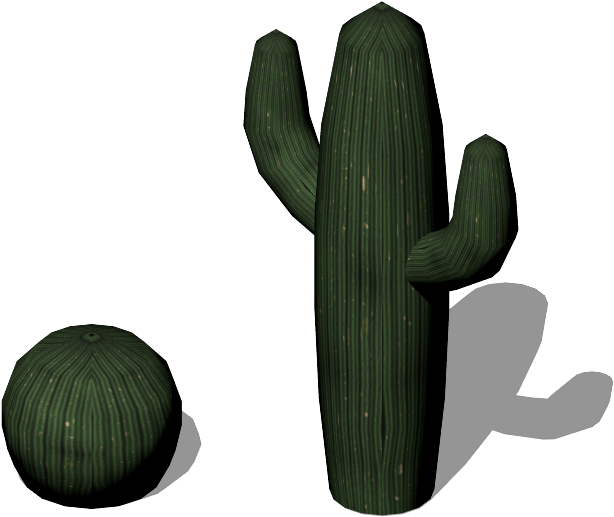 Preview - Isometric Cactus Clipart (800x800), Png Download