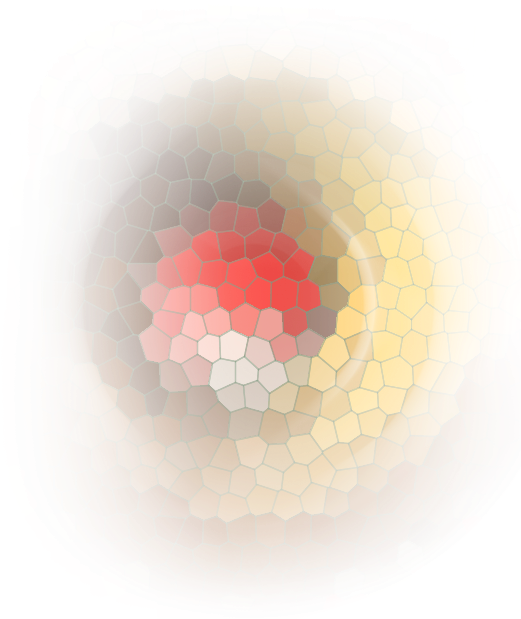 Red Yellow Black White Fade - Circle Clipart (854x738), Png Download