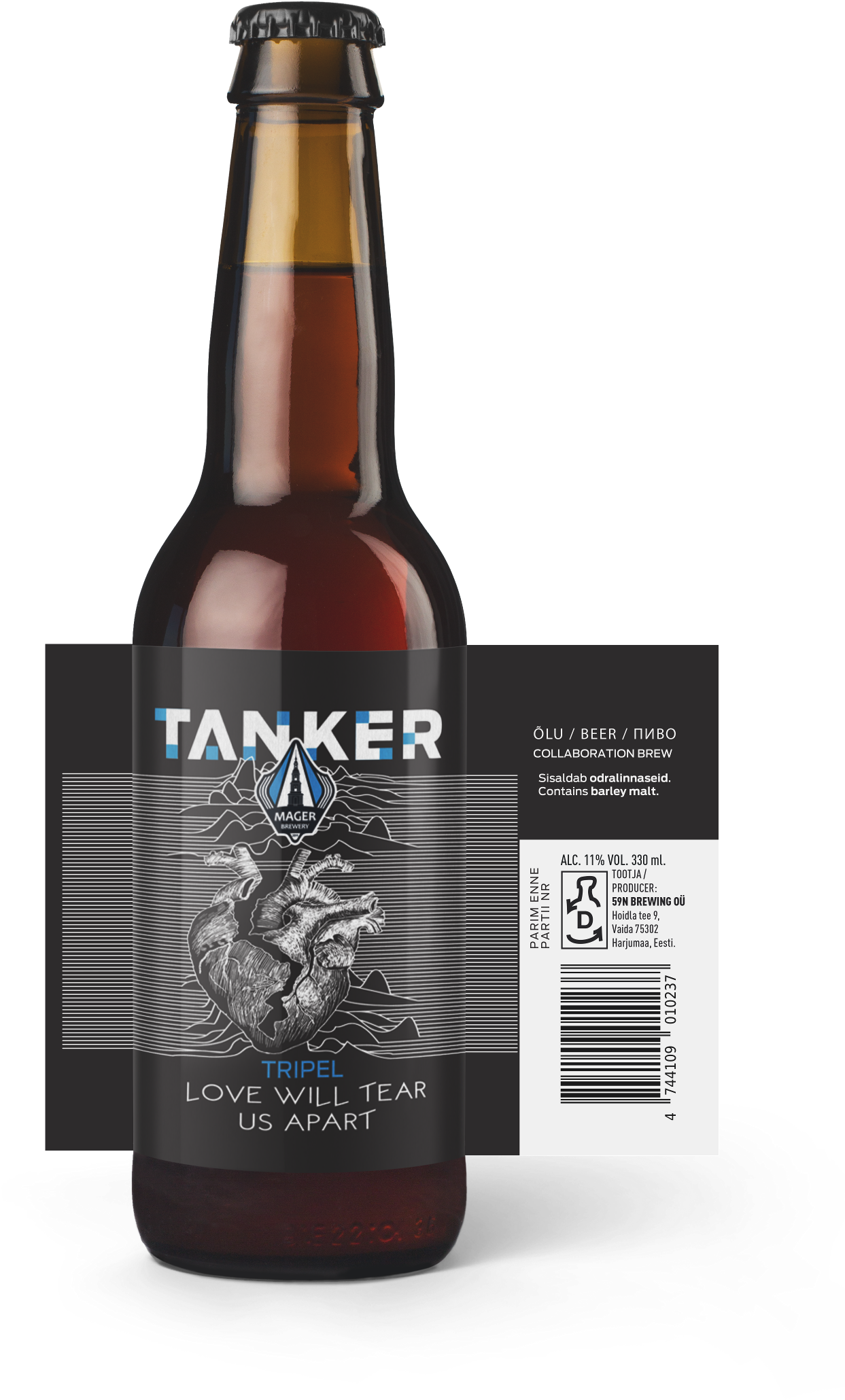 Love Will Tear Us Apart - Beer Bottle Clipart (1601x2362), Png Download