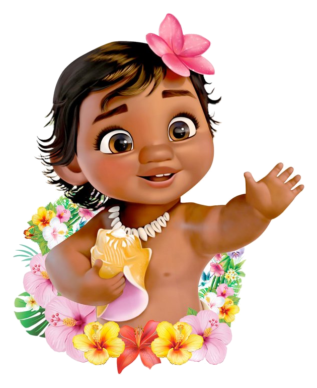 Moana Baby, Imagem Com Contorno Branco - Moana Bebe Moana Baby Png Clipart (936x853), Png Download